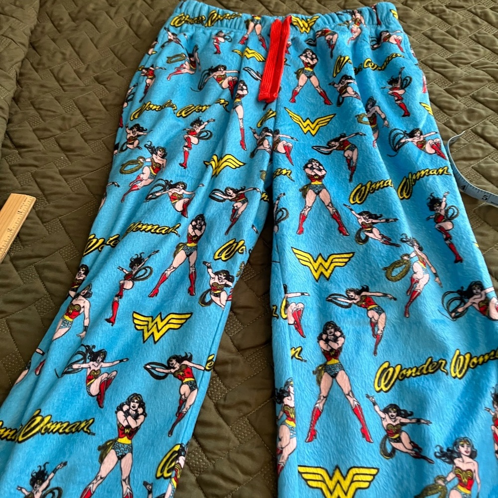DC Wonder Woman Pajama Pants - Blue and Red